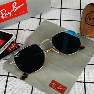 Ray-Ban For Men And Women FLAT LENSES Gradient Light Blue Sunglasses YN8